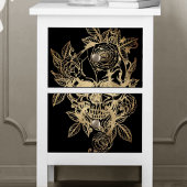 Creepy Beautiful | Goldener Grunge mit Rose Seidenpapier