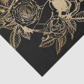 Creepy Beautiful | Goldener Grunge mit Rose Seidenpapier (Ausschnitt)