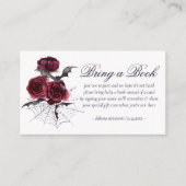 Creepy Beautiful | Gothic Floral Baby Book Request Begleitkarte (Vorderseite)