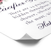 Creepy Beautiful | Gothic Floral Bat Schnuller Jag Poster (Ecke)