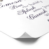 Creepy Beautiful | Gothic Floral Bats Momosa Bar Poster (Ecke)