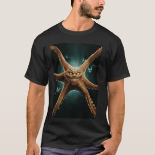 Creepy bedroht Starfish mit bösem Grinsen für Horr T-Shirt