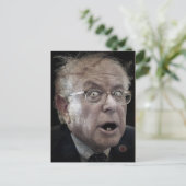 Creepy Bernie Sanders Face Postcard Postkarte (Stehend Vorderseite)
