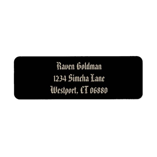 Creepy Birds Rücksendeadresse Etikett I (Vorne)