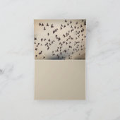 Creepy Birds Vielen Dank Note Card Dankeskarte (Innenseite)