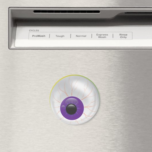 Creepy Bloodshot Zombie Eye Halloween Eyeball Magnet (In Situ (Geschirrspüler))