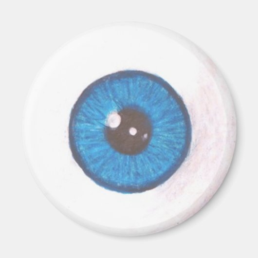 Creepy Blue Eyeball Magnet (Vorne)
