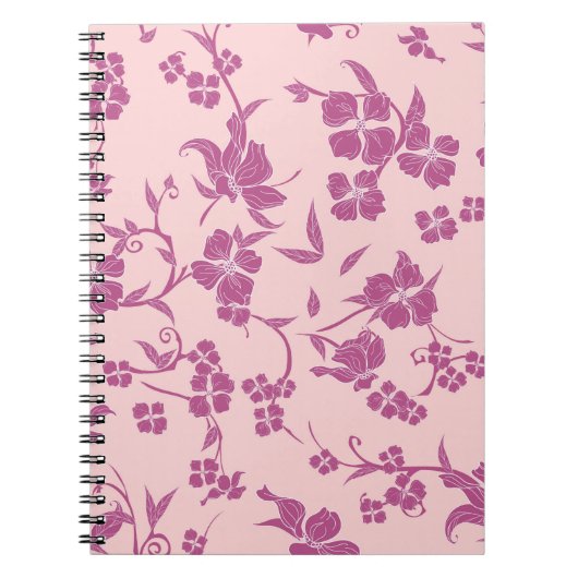 Creepy Blume Muster 10 Notizblock (Vorderseite)