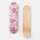 Creepy Blume Muster 10 Skateboard (Vorderseite)