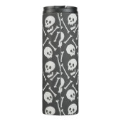 Creepy Bony Skulls und Knochen Thermosbecher (Rückseite)