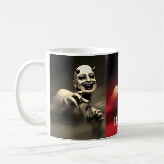 Creepy Brew. Devil T - Shirt Kaffeetasse (Links)