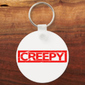 Creepy-Briefmarke Schlüsselanhänger (Vorderseite)