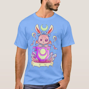 Creepy Bunny im Teacup Kawaii Pastel Goth Anime T-Shirt