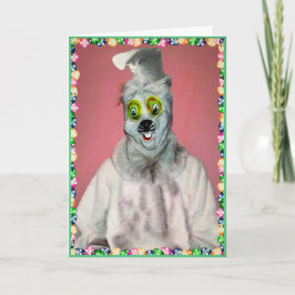 Creepy Bunny Ostercard Feiertagskarte