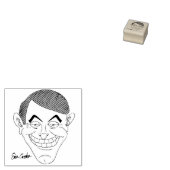 creepy businessman with money ears gummistempel (Stempel)
