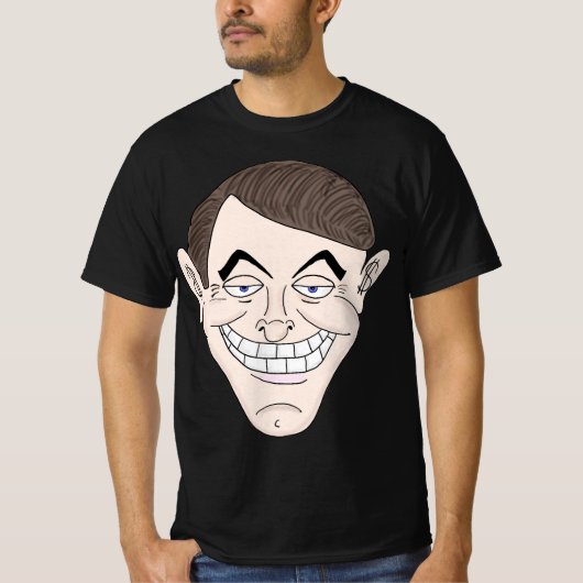 creepy businessman with money ears T-Shirt (Vorderseite)