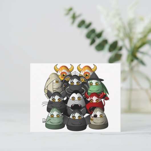 Creepy Candy Corn Creepies Postkarte (Stehend Vorderseite)