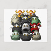 Creepy Candy Corn Creepies Postkarte (Vorderseite)