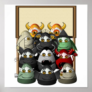 Creepy Candy Corn Creepies Signieren Poster