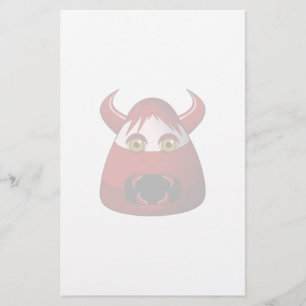 Creepy Candy Corn Devil Briefpapier