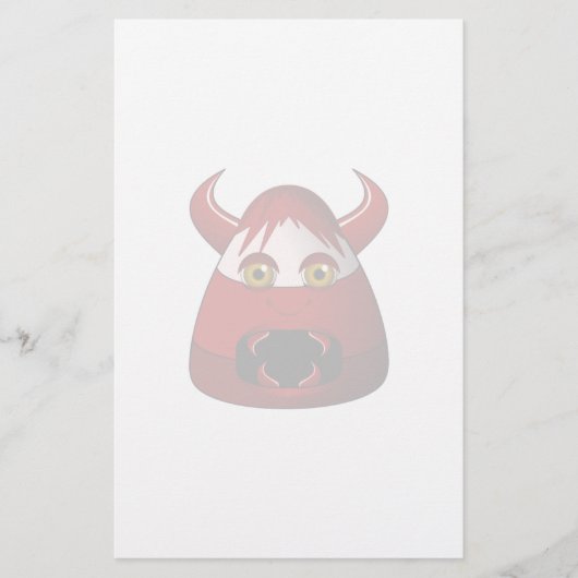 Creepy Candy Corn Devil Briefpapier (Vorderseite)