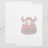 Creepy Candy Corn Devil Briefpapier (Vorne/Hinten)