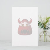 Creepy Candy Corn Devil Briefpapier (Stehend Vorderseite)