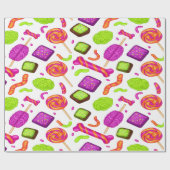 Creepy Candy Zombie Mashup For Halloween Geschenkpapier (Flach)