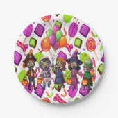 Creepy Candy Zombie Mashup For Halloween Pappteller (Vorderseite)