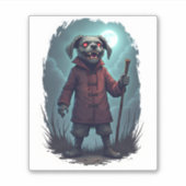 Creepy Cane Corso Aufkleber (Vorderseite)