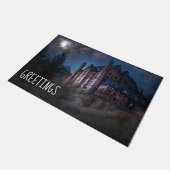 Creepy Castle Gruß Fußmatte (Schrägansicht)