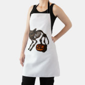 Creepy Cat Skeleton Halloween-Geschenk Klassischer Schürze (InSitu)