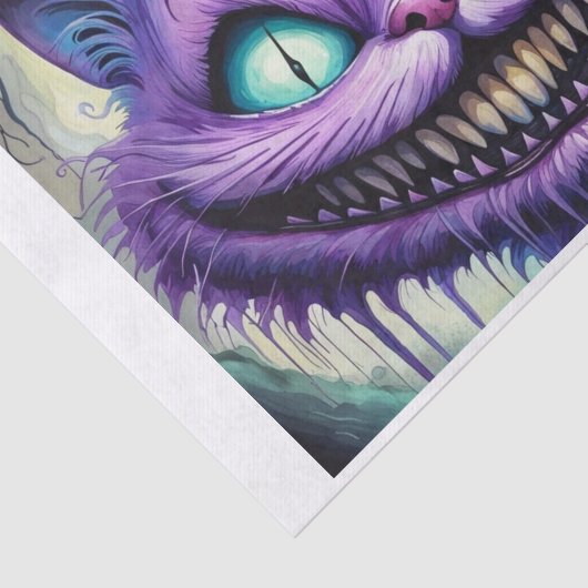 Creepy Cheshire Cat Decoupage Paper Seidenpapier (Ausschnitt)