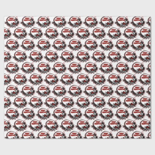 Creepy Christmas 1,50 x 2,50 cm Wrapping Paper Geschenkpapier (Flach)