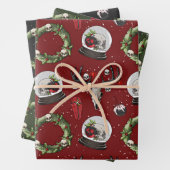 Creepy Christmas Reindeer Geschenkpapier Set (Beispiel)