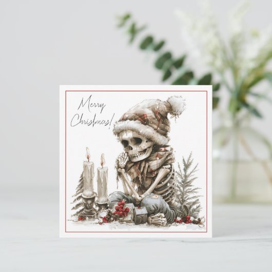 Creepy Christmas Skeleton (Stehend Vorderseite)