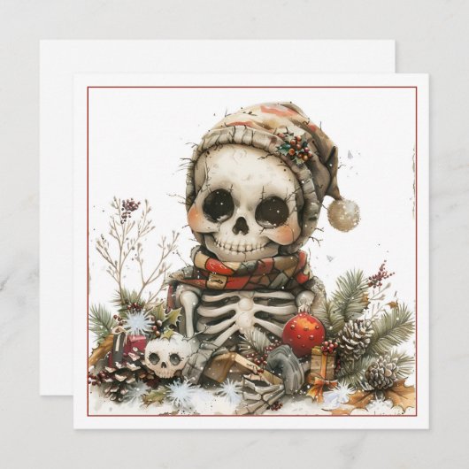 Creepy Christmas Skeleton (Vorne/Hinten)