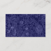 Creepy Cloister 01 - Abstact Tex - Dunkelblau Visitenkarte (Rückseite)