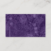 Creepy Cloister 02 - Abstact Tex - Dunkles Violett Visitenkarte (Rückseite)