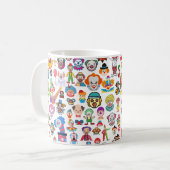 Creepy Clown Circus Fun Tasse (Vorderseite Links)