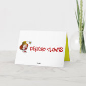 Creepy Clown Greeting Card Karte (Rückseite)