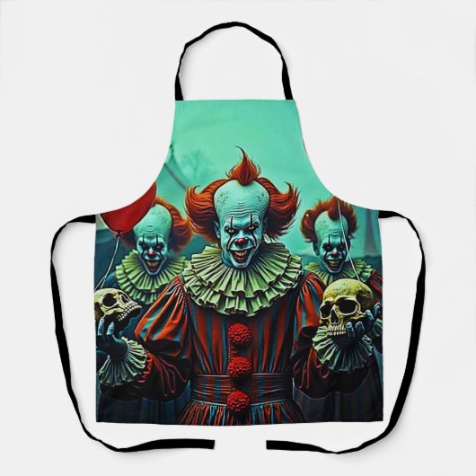 Creepy Clown Horror Scene Design Schürze (Vorderseite)