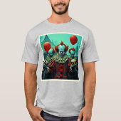 Creepy Clown Horror Scene Design T-Shirt (Vorderseite)
