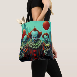 Creepy Clown Horror Scene Design Tasche