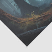 Creepy Clown im Schatten - Decoupage Seidenpapier (Detail)