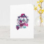 Creepy Clown Laugh Karte (Gelbe Blume)
