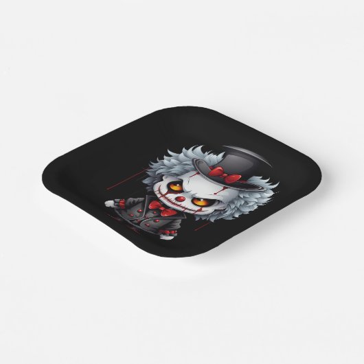 Creepy Clown Pappteller (Gewinkelt)