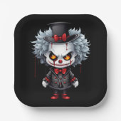 Creepy Clown Pappteller (Vorderseite)