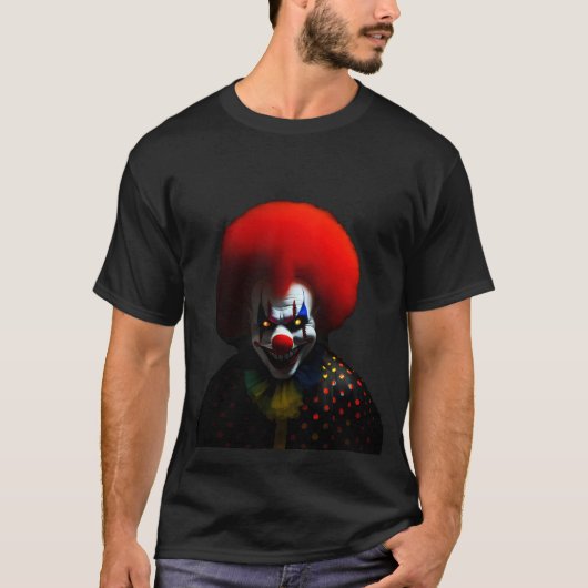 Creepy Clown Phobia Beängstigend Gag Custom T-Shirt (Vorderseite)