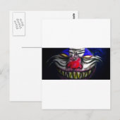 Creepy Clown Postkarte (Vorne/Hinten)